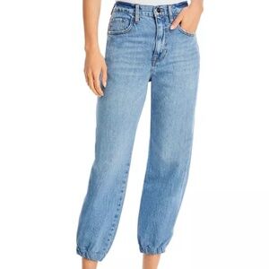 NWT $248 Frame The Lounge High Rise Cropped Jeans In Chill Size 27